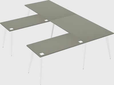 Modern l-shaped office desk