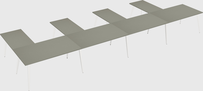 Modern l-shaped office desk