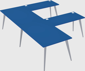 Modern l-shaped office desk