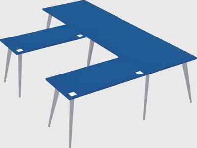 Modern l-shaped office desk