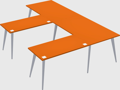Modern l-shaped office desk