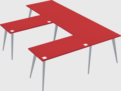 Modern l-shaped office desk
