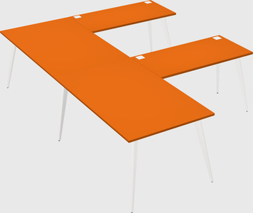 Modern l-shaped office desk