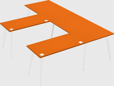 Modern l-shaped office desk