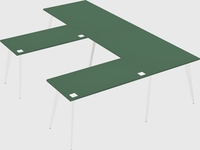 Modern l-shaped office desk