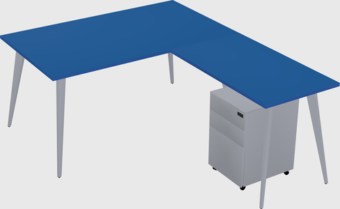 Modern L-shaped Office Desk