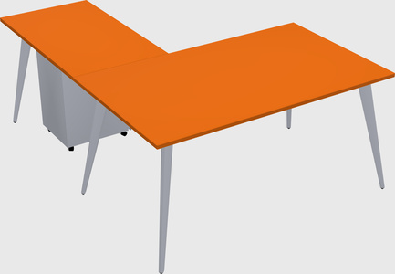 Modern l-shaped office desk