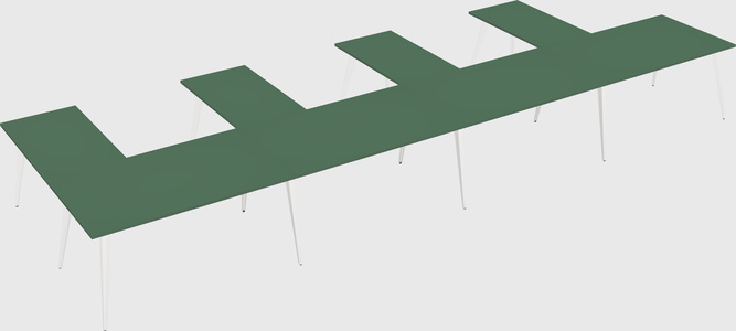 Modern l-shaped office desk