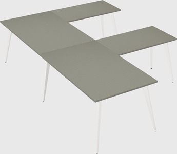 Modern l-shaped office desk
