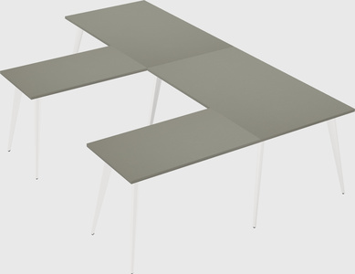 Modern l-shaped office desk