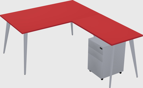 Modern L-shaped Office Desk