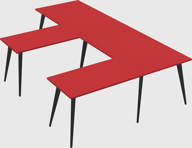 Modern l-shaped office desk