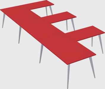 Modern l-shaped office desk