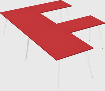 Modern l-shaped office desk