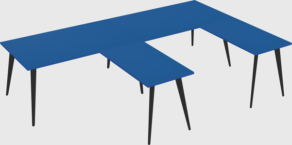 Modern l-shaped office desk