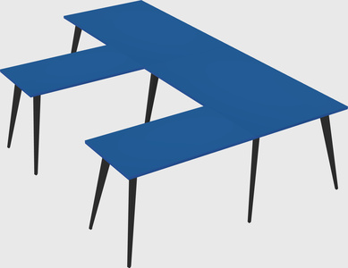 Modern l-shaped office desk