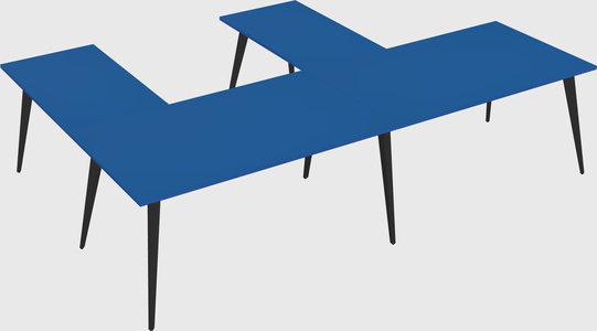Modern l-shaped office desk