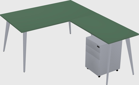 Modern L-shaped Office Desk