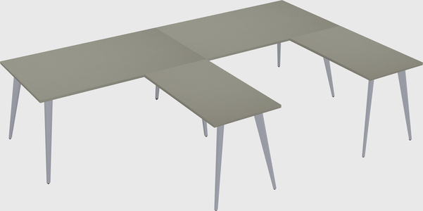 Modern l-shaped office desk