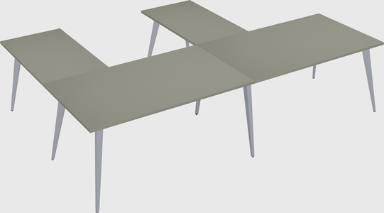 Modern l-shaped office desk