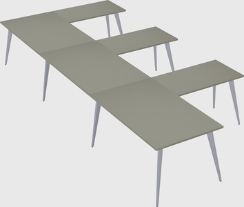 Modern l-shaped office desk