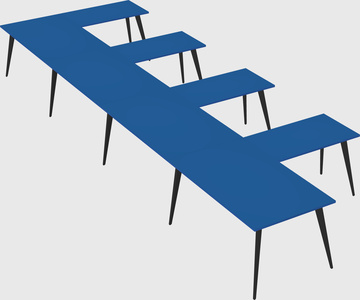 Modern l-shaped office desk