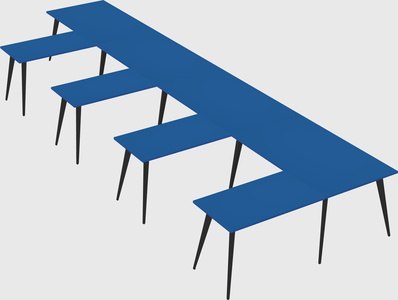 Modern l-shaped office desk