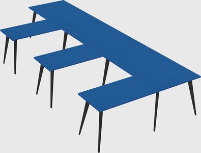 Modern l-shaped office desk