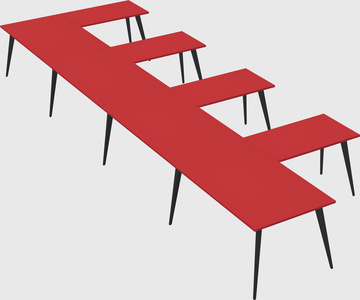 Modern l-shaped office desk