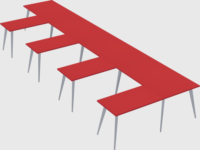Modern l-shaped office desk