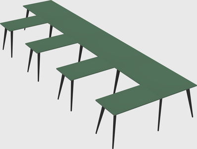 Modern l-shaped office desk