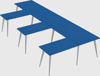 Modern l-shaped office desk