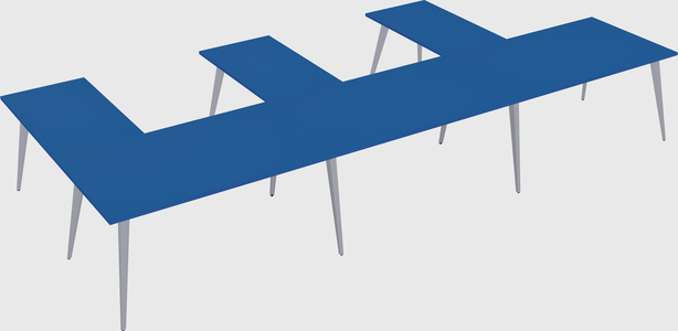 Modern l-shaped office desk