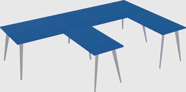 Modern l-shaped office desk