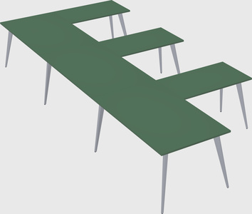 Modern l-shaped office desk