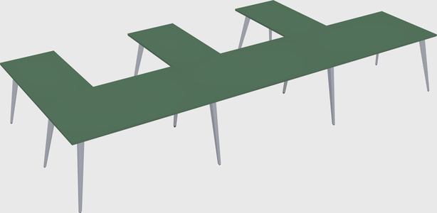 Modern l-shaped office desk