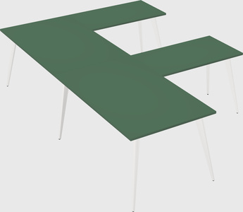 Modern l-shaped office desk