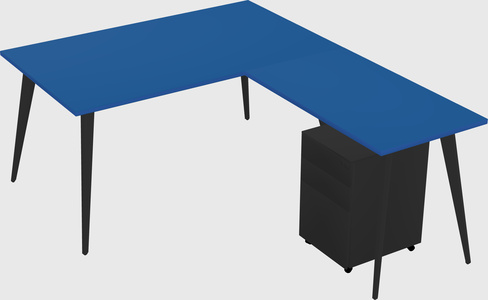 Modern L-shaped Office Desk