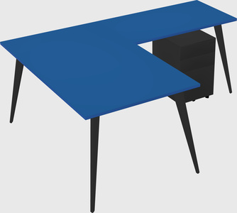 Modern l-shaped office desk
