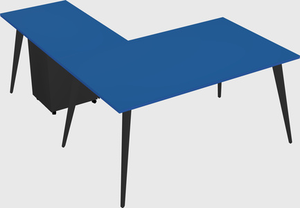Modern l-shaped office desk