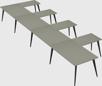 Modern l-shaped office desk