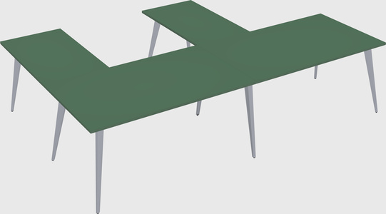 Modern l-shaped office desk