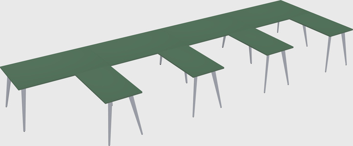 Modern l-shaped office desk