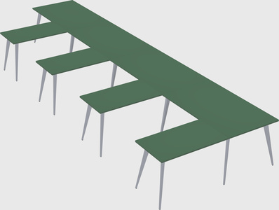 Modern l-shaped office desk