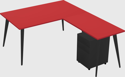 Modern L-shaped Office Desk