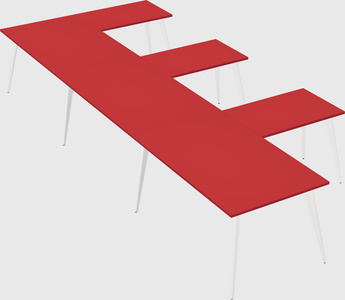 Modern l-shaped office desk