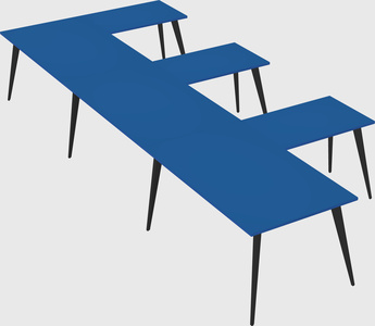 Modern l-shaped office desk