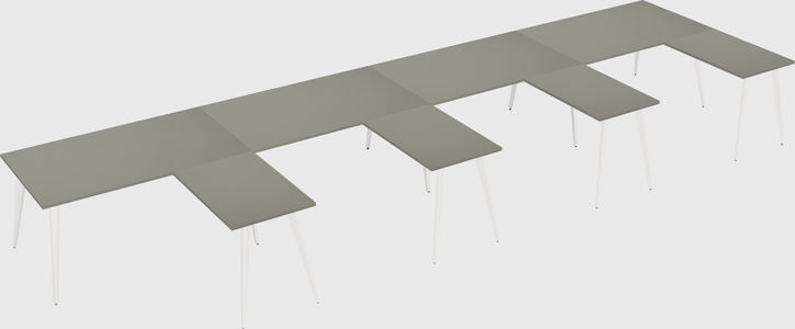 Modern l-shaped office desk