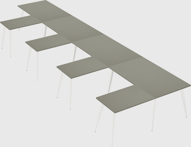 Modern l-shaped office desk