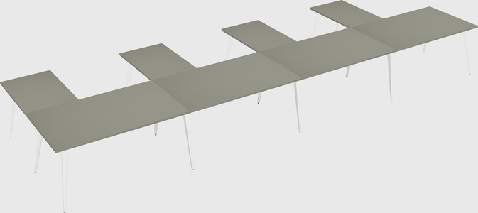 Modern l-shaped office desk